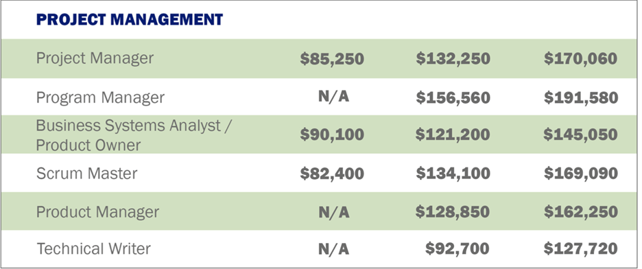 IT Project Manager Job Salaries